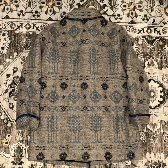 Woolrich Blanket Coat Nature Navajo Aztec Style Medium Made in the USA VTG - Picture 2 of 4